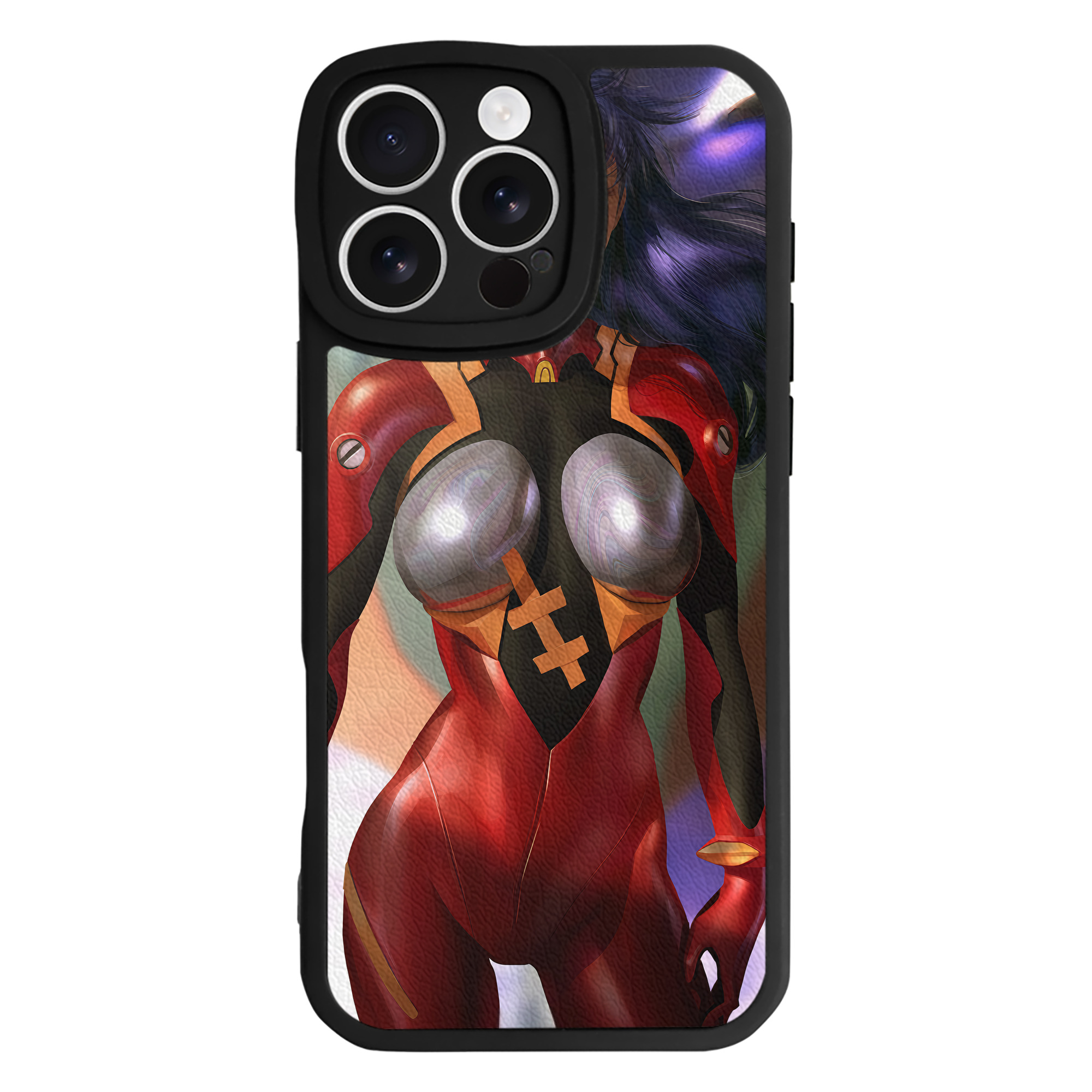 （画像用） EVA 新世紀エヴァンゲリオン 【iPhone 16シリーズ対応】シリコンスマホケース（レザー調） 材質：シリコン
